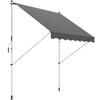 3x1.5m Adjustable Outdoor Aluminium Frame Awning Grey