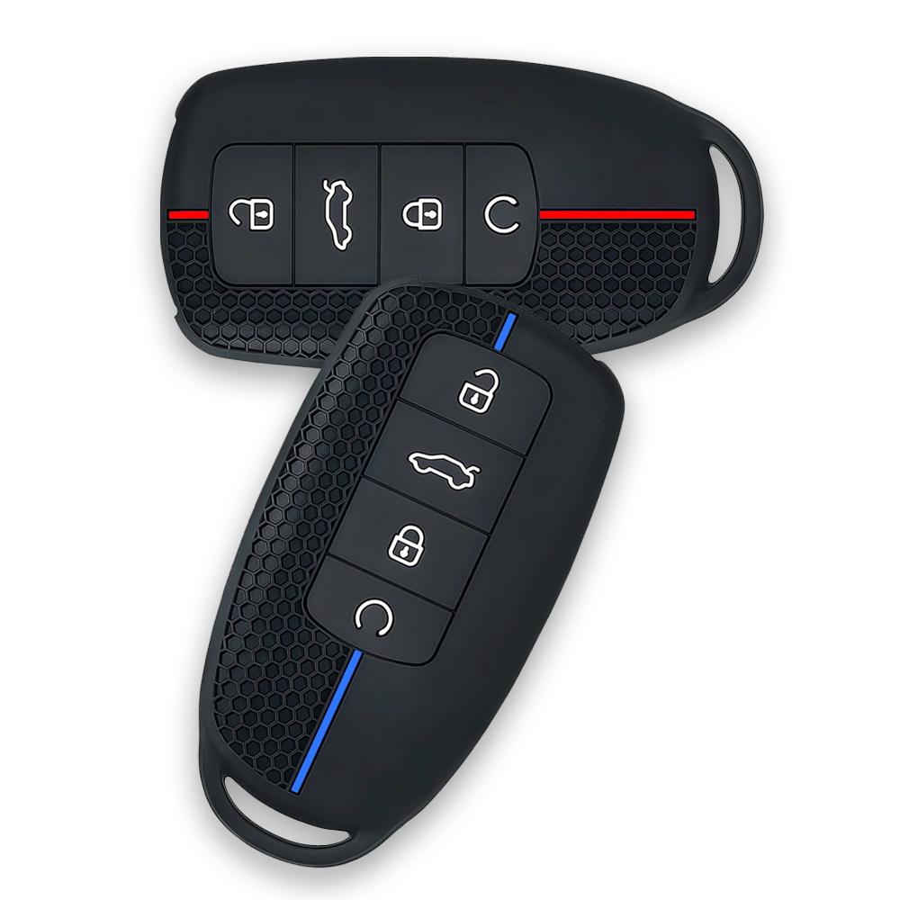 Silicone Keychain Car Keys Accessories Holder Key Cover Case For Chery Omoda 5 C5 Tigo 7 8 Pro Max Tigo 7 8 Plus Arrizo 5 Plus