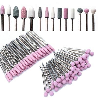 Set di 7 punte per trapano per unghie, fresa in corindone, macchina rotativa per manicure, accessori per unghie, strumenti per manicure