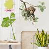 S-1Pc Cute Monkey Waterproof Wall Sticker Removable Toilet Decal For Bathroom Living Room Cabinet Refrigerator Home Decororation
