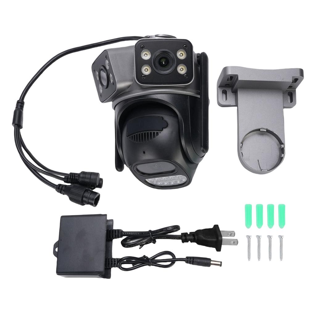 2MP Outdoor Security Camera 3 Lens WiFi Wireless Motion Detection Rain Proof Remote Control HD