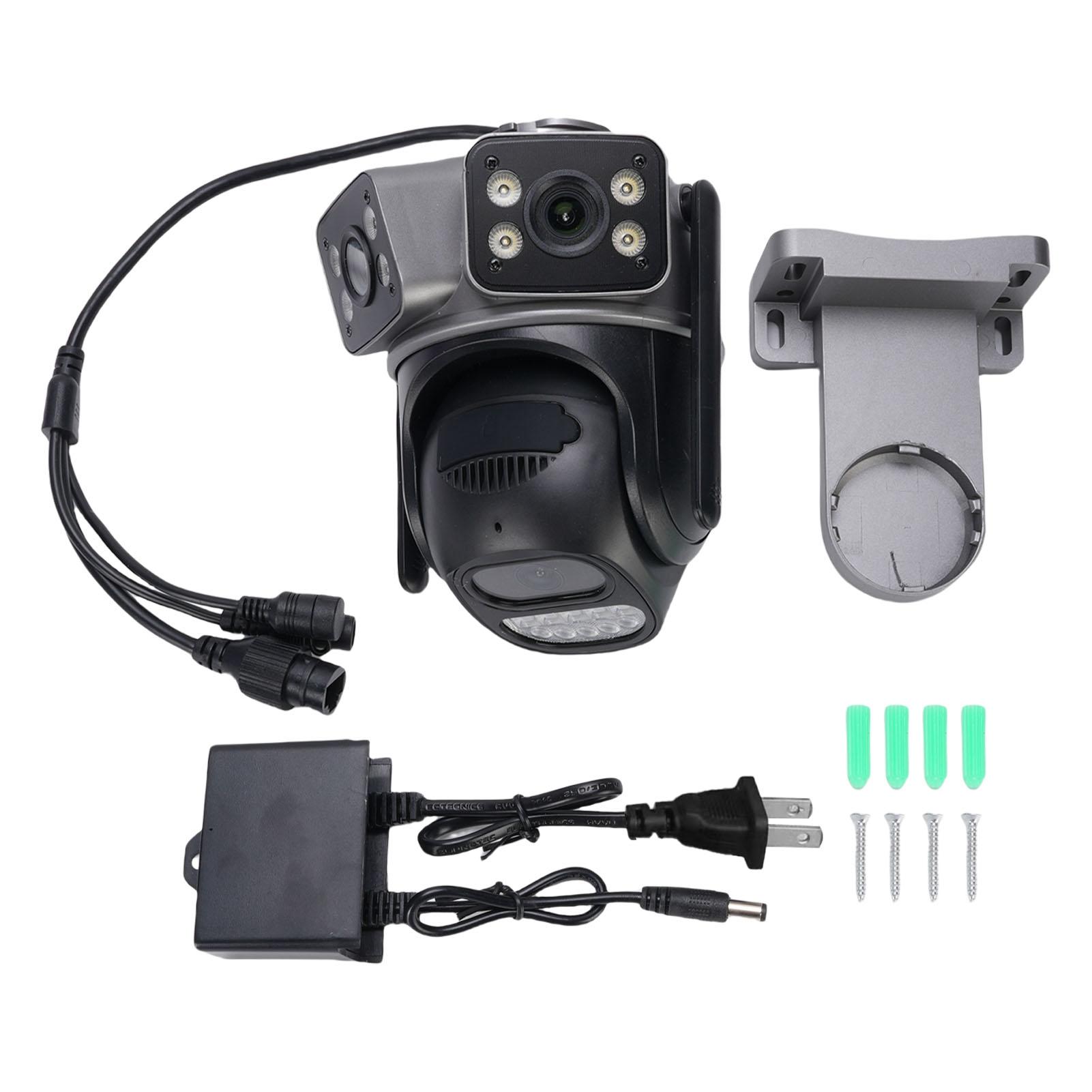 

2MP Outdoor Security Camera 3 Lens WiFi Wireless Motion Detection Rain Proof Remote Control HD EU Plug