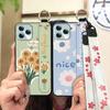 Soft case Oil Painting Phone Case For Blackview A95 Dirt-resistant Anti-dust Anti-knock Lanyard Flower Kickstand Durable