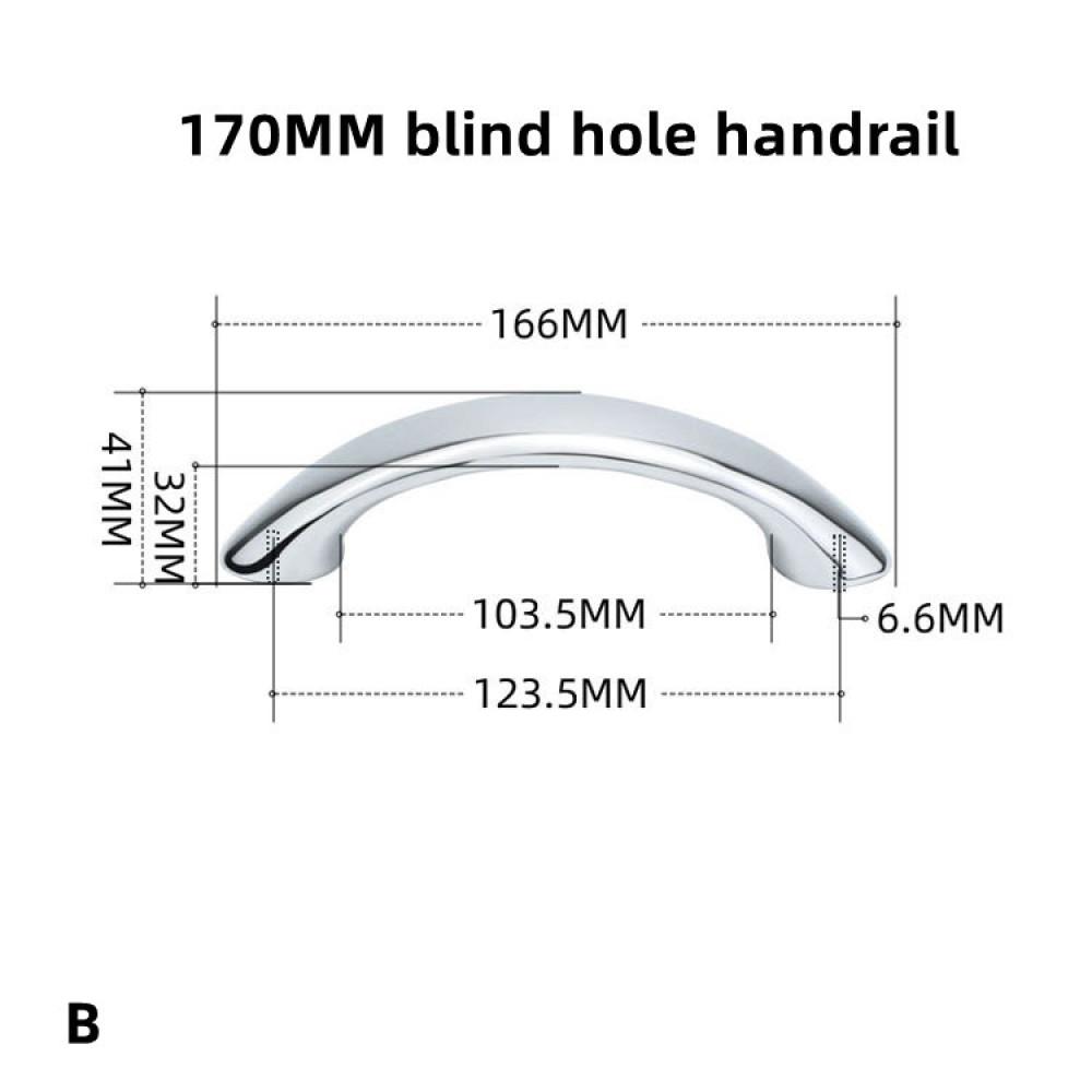 Marine 316 Stainless Steel Handrail Through Hole Blind Hole Fittings Boat Handle Wave Safety Handrail Yacht Speedboat