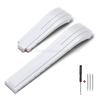 Curved End Rubber Watch Strap 20mm 21mm 22mm for Rolex for Water Ghost Folding Buckle Bracelet Waterproof Silicone Wrist Band