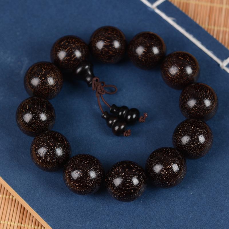 Bransoletka z mikrolistkowego sandałowca czerwonego o wysokiej gęstości, stary materiał Wenus