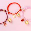 Pet Collar Chinese Style Attractive Adjustable Universal Cats Dogs Collar Necklace with Bell for Spring Festival