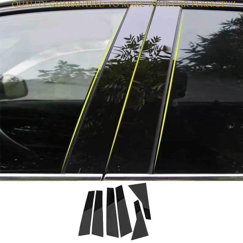 For Cadillac XT5 2017-2025 Gloss Black Pillar Posts Set Door Trim Piano Cover 6*