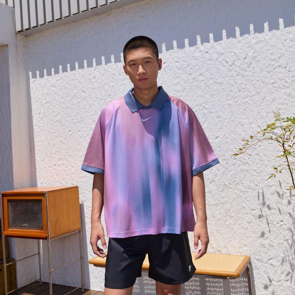 Nike SB T Shirts Men s Light Magenta Lapel M