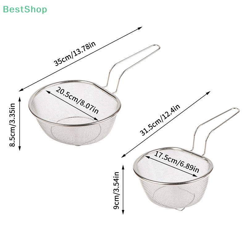 316 Stainless Steel Skimmer Draining Basket,Home Kitchen Noodle Strainer, Fine Mesh Boiling Noodles And Deep-Frying Filter Net