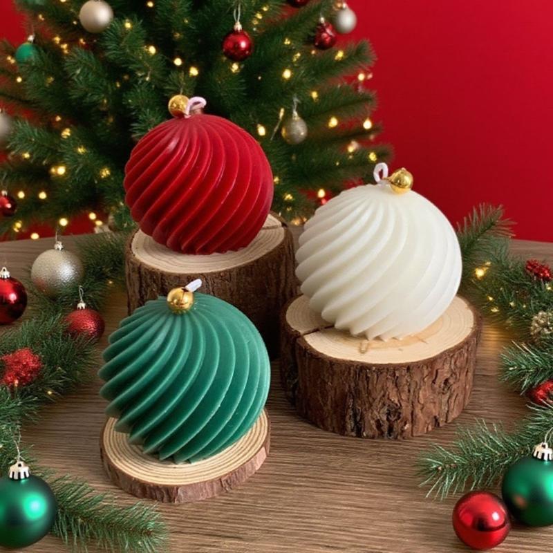 Geometrics Sphere Candle Making Mould Heat Resistant Silicone for Artistics Candle and Decoration