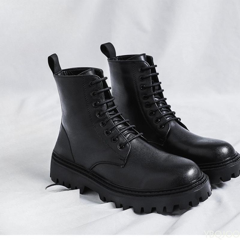 

Элегантные минималистичные мужские высокие кеды новая весна осень ретро повседневные удобные увеличивающие рост черные мужские туфли 44 чёрный