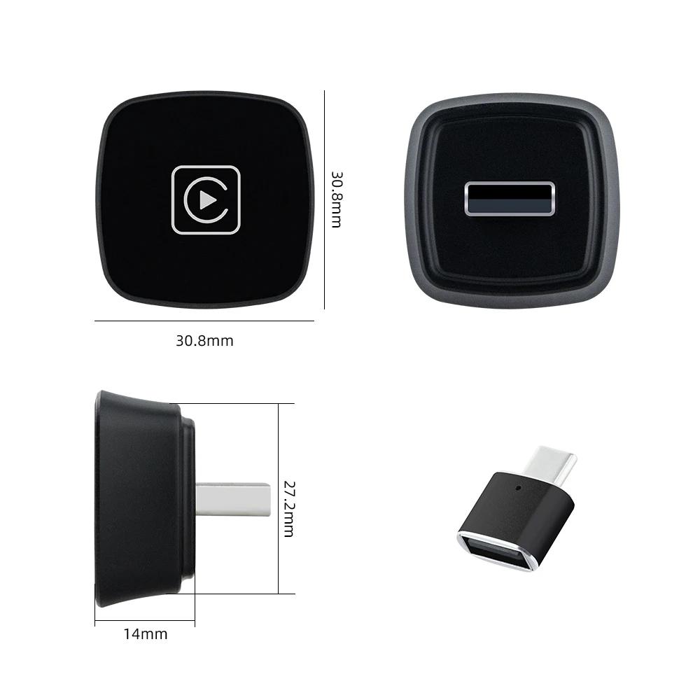2025 2in1 Wireless Carplay&Android Auto Box 2in1 Wired To Wireless Dongle Automatic Connect Adapter Bluetooth Plug&Play Mini Box