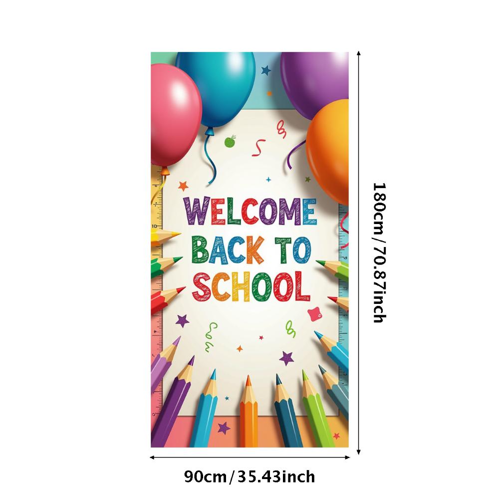 

Lightweight Party Decoration Eye-catching Reusable Printed Welcome Banner Affordable Backdrop for School Celebrations