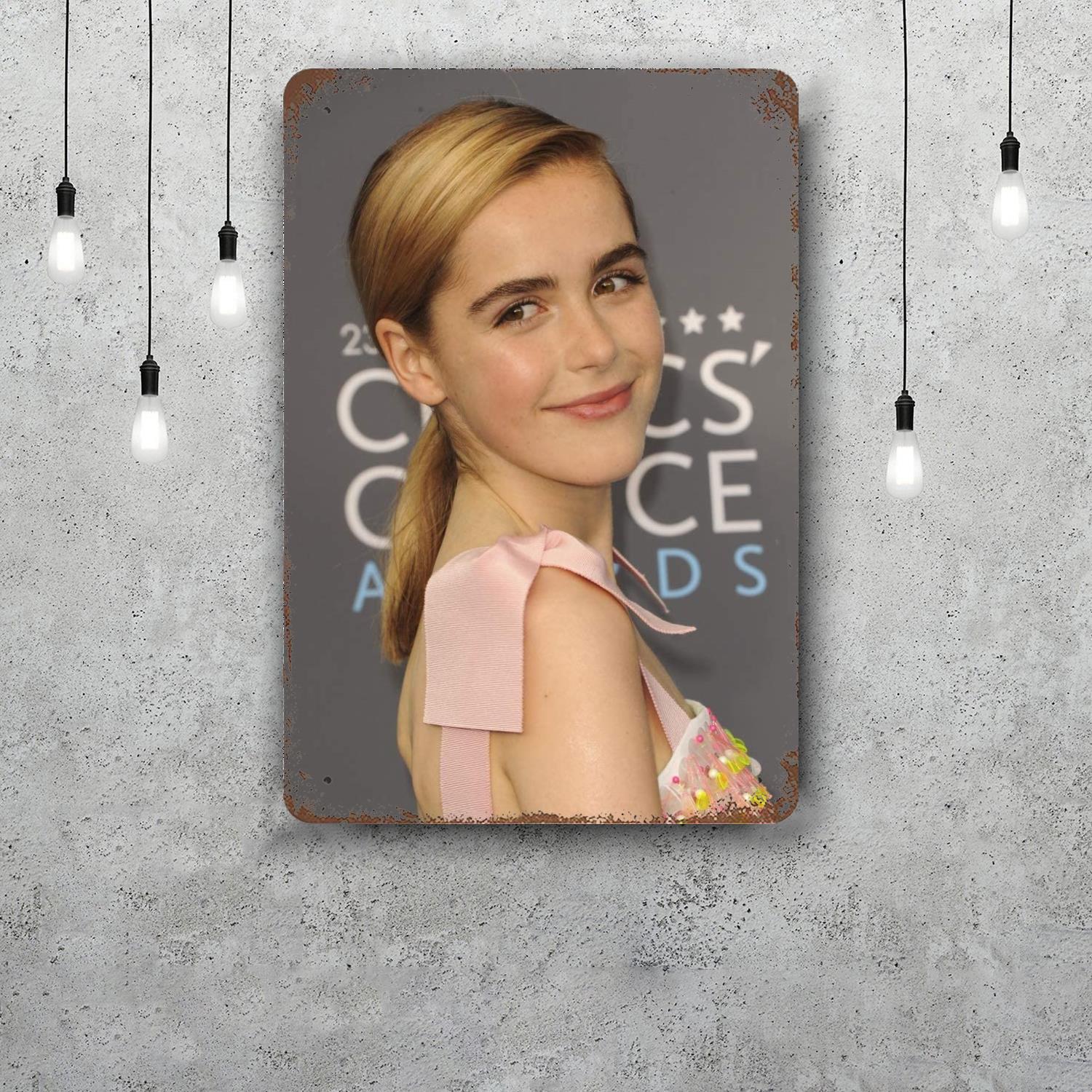 

kiernan shipka actor Retro Vintage Tin Sign Poster Decorative Plaque Metal Plate Wall Decor 20x30cm（7.8x11.8inch）