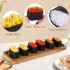 Vaguelly Set of 6 Simulation Sushi Onigiri Plastic Model Food Decorative Perfect for Kitchen and Party Decorations Models, Samples, Toys,