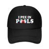 Funny I Pee In Pools Baseball Cap Sun Hat For Children Military Tactical Cap Unisexs Big Size Hat Unisex Hat Unisexs Baseball Womens
