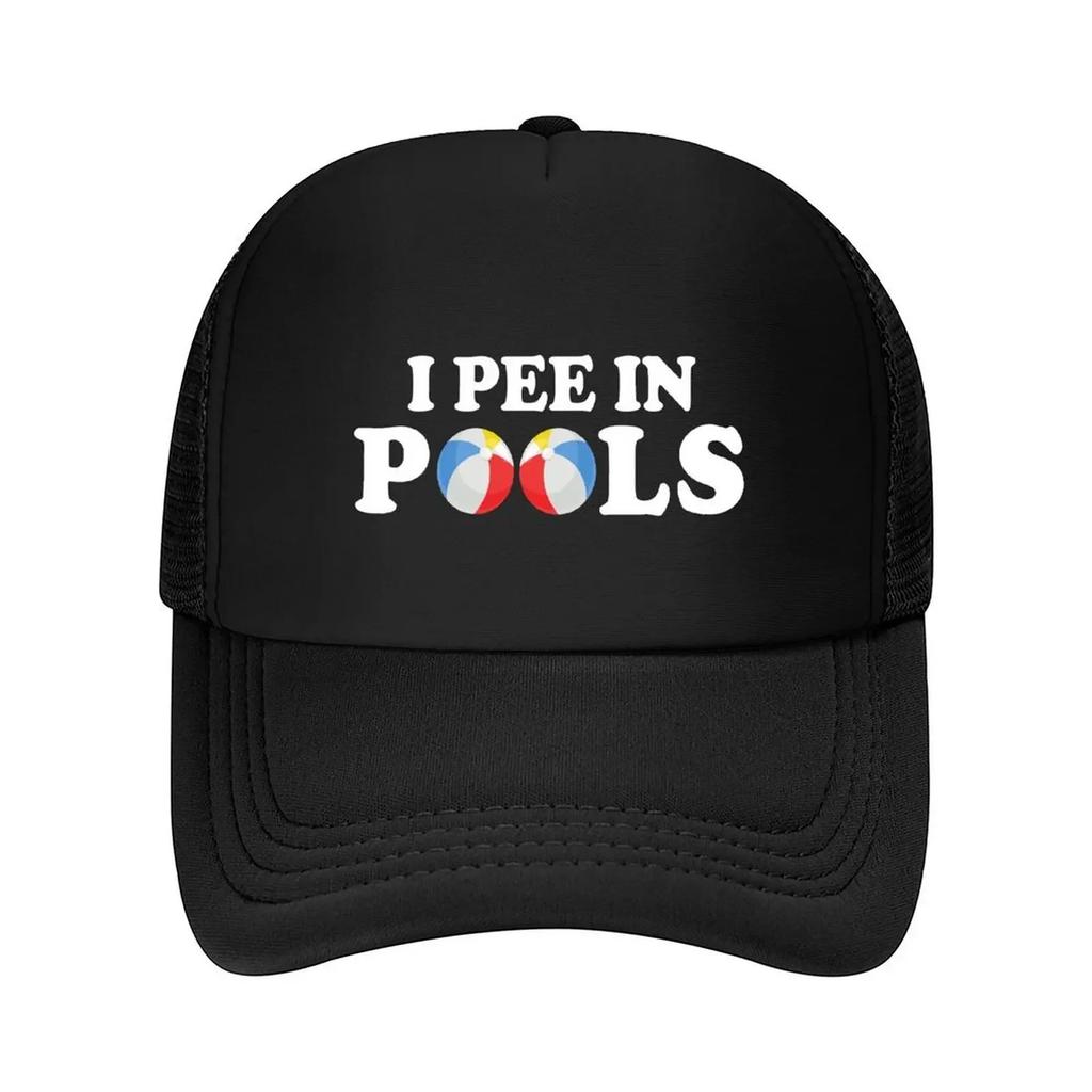 Funny I Pee In Pools Baseball Cap Sun Hat For Children Military Tactical Cap Unisexs Big Size Hat Unisex Hat Unisexs Baseball Womens