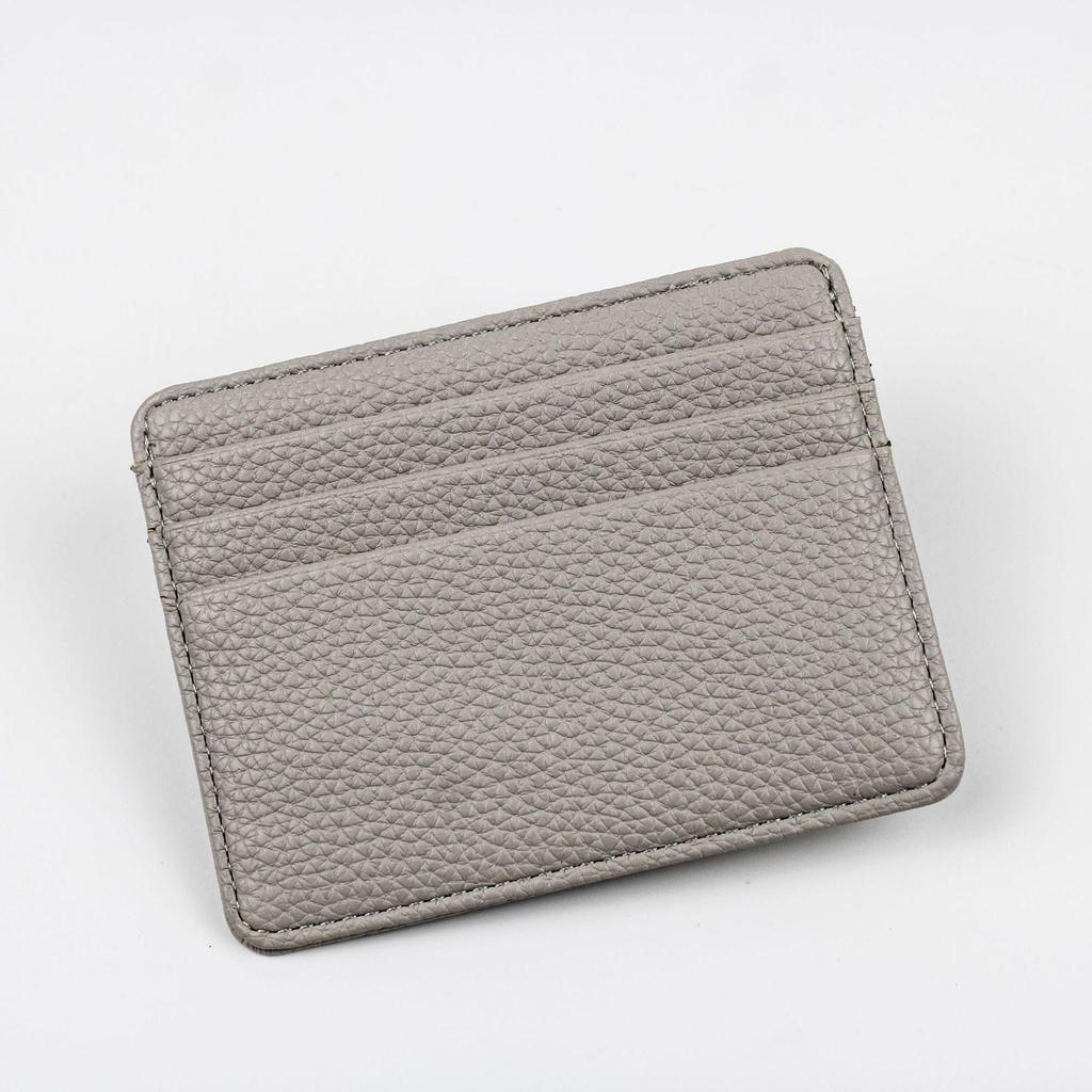 Lychee-Muster Ultradünner Mini-Kartenhalter - Stilvolles Multi-Kartenfach-Design