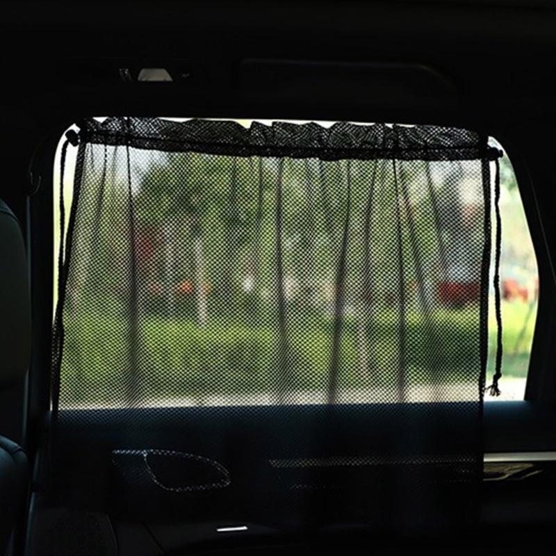 Heat Resistant Breathable Auto Sunshades Curtains Shield From Sunlight for Window Keep Vehicle Interior Cool and Private