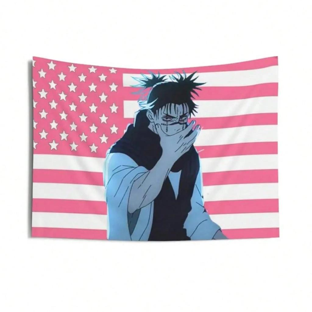 Tapestry Senku Jujutsu Kaisen Tapestry Multi Size Personalized Room Decor Festival Party Daily Decor