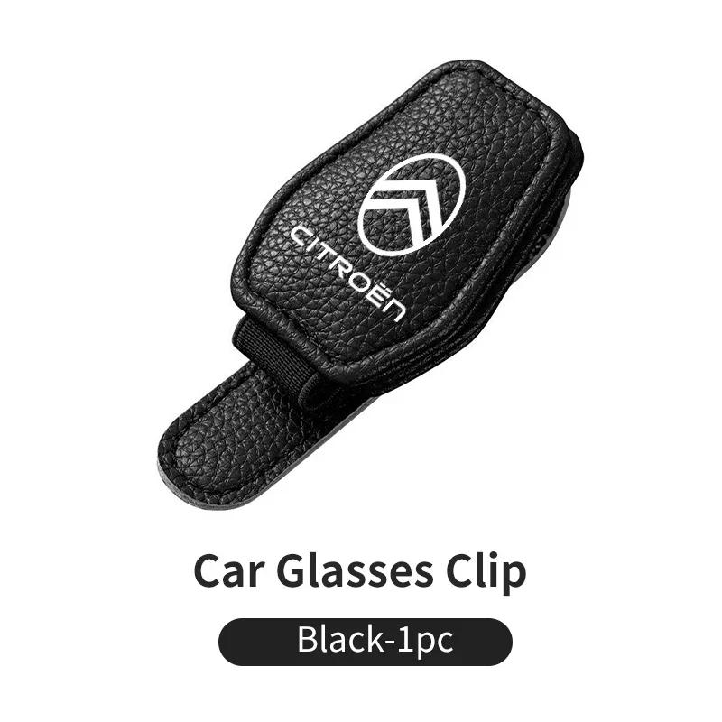 

Car Sunglasses Holder Magnetic Leather Clip Sun Visor Glasses For Citroen Grand Berlingo Jumper Celysee Xsara Picasso Aircross