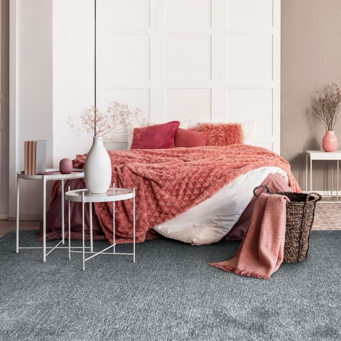 Tapis salon lumineux gris orage 160x230