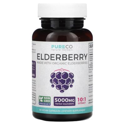 Elderberry, 5,000Mg, 30 Veggie Caps