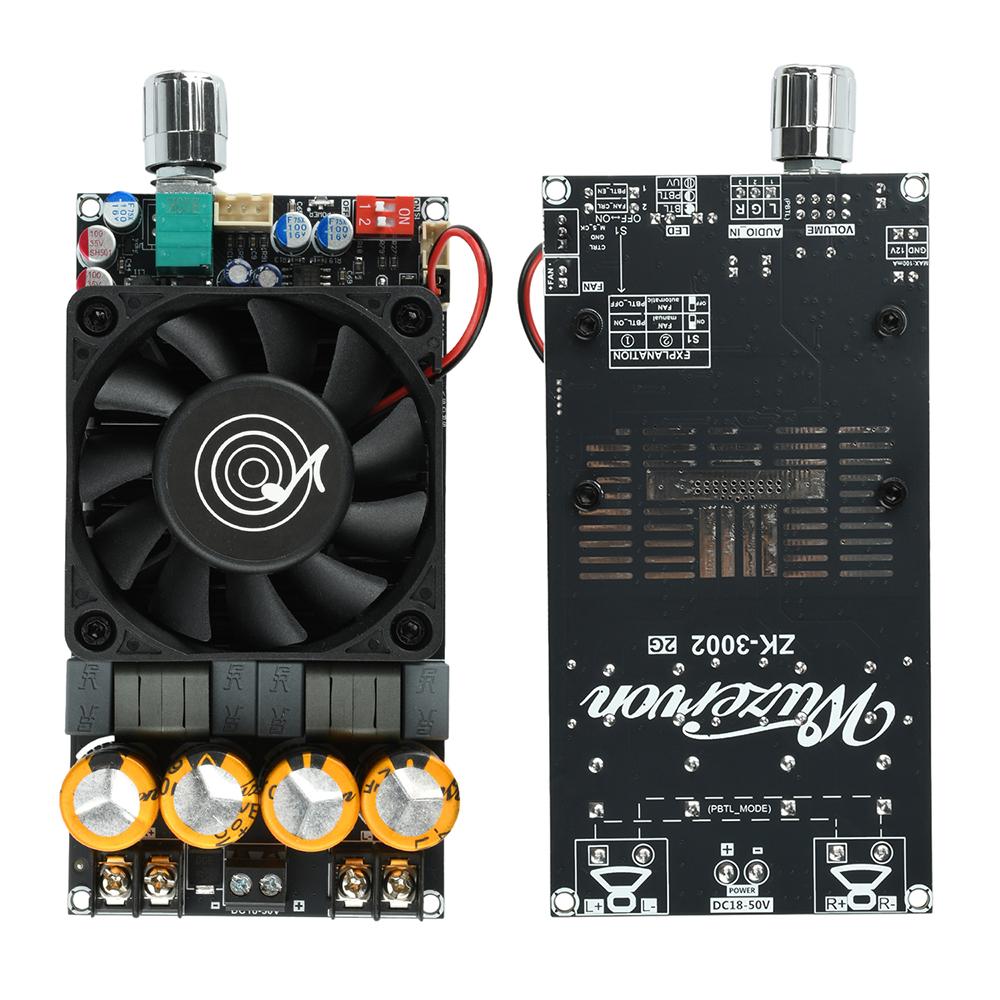 DC 18-50V ZK-3002 2G Upgraded Pure Post Amplifier Board 300Wx2 TPA3255 Bridged Mono 600W AMP Audio Music Power Amplifier Board