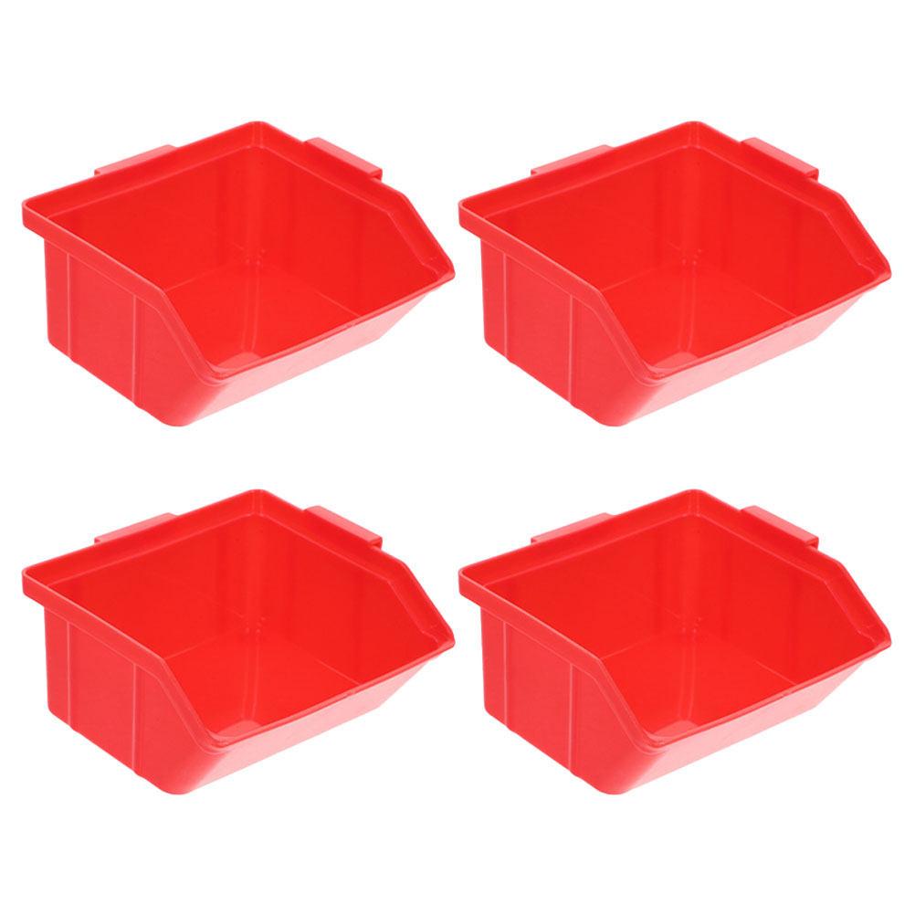 

4Pcs Space Saving Stackable Storage Bins ABS Parts Organizer for Tools Hardware Screws Components Warehouse Office Garage China Mainland