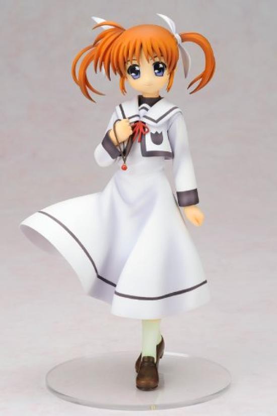 Magical Girl Lyrical Nanoha The MOVIE 1st Takamachi Nanoha Uniform Scale PVC Ver. (1/7 Pre-painted Figure)