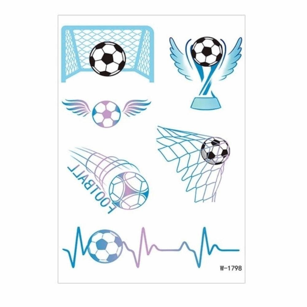 Y2k Spicy Girl Football Tattoo Stickers Featuring Fun Cartoon Ball Instant Decals Abdominal Waist