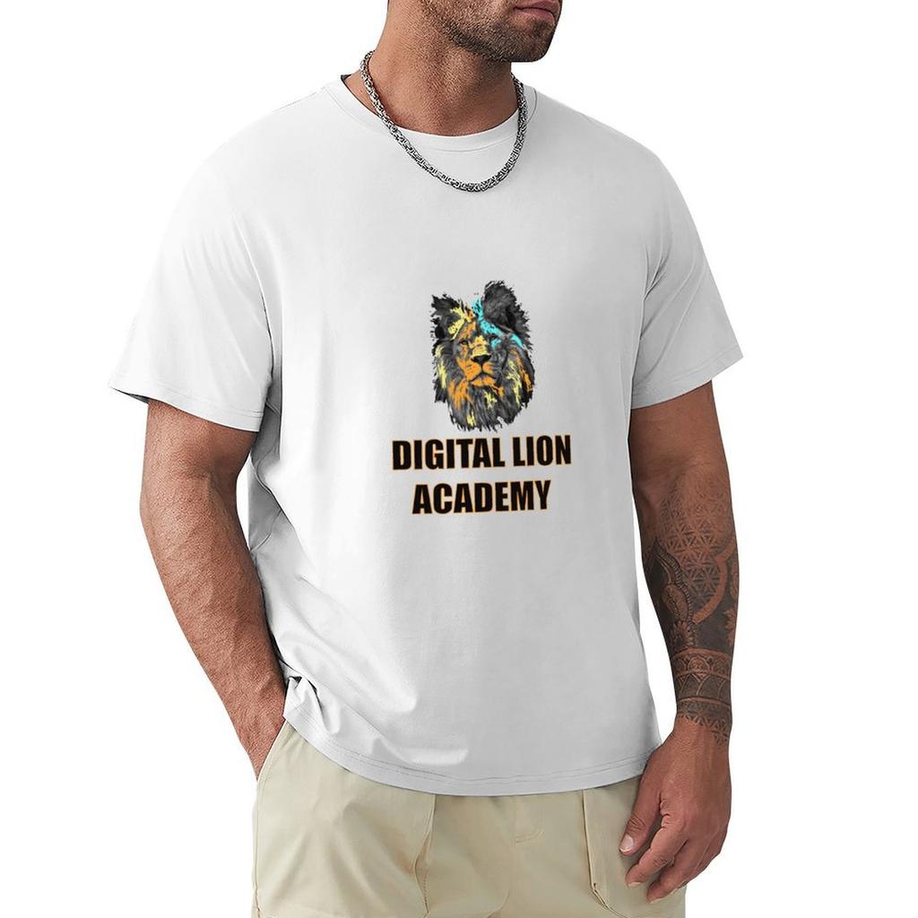 Digital Lion Academy TShirt Funny Costumes Hippie Clothes Oversized T Shirts for Men