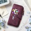Cute Astronaut Print Wallet Women Fashion Card Holder Portable Daily Use Purse