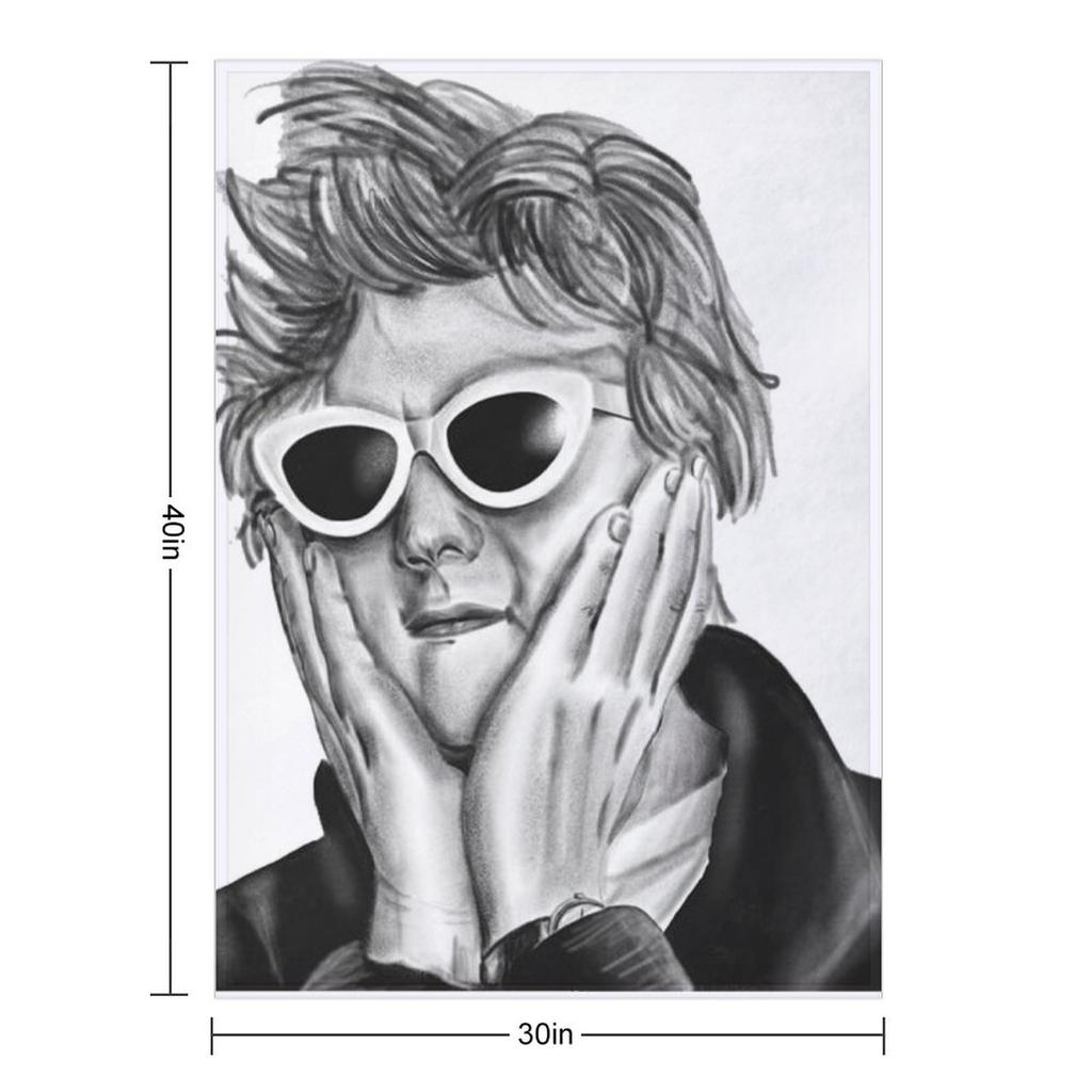 Lewis Capaldi hand drawn portrait Throw Blanket For Decorative Sofa Decoratives Sofa Throw for babies Blankets