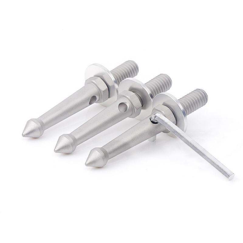 3PCS Stainless Steel Tripods Spikes For Outdoor Stability On Grass Mud And Uneven Terrain Camera Accessories