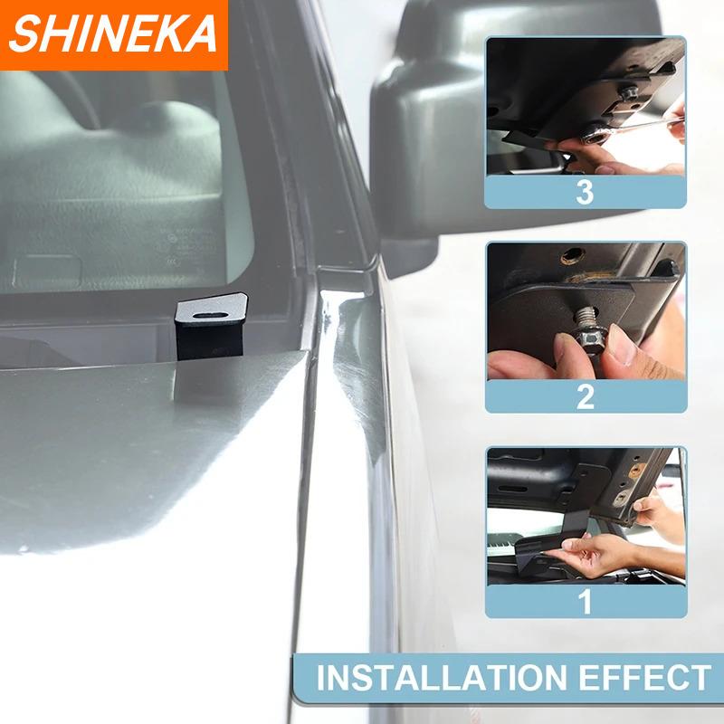 SHINEKA Engine Hood LED Light Mounting Bracket Work Light Holder Spotlight Support Stand for Suzuki Jimny 2012-2017 Accessories