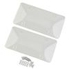 2Pack Car License Plate Tinted Tag Shield Cover Plastic Clear Protector Car License Plate Frame License Plate Accessories