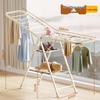Foldable Wing-Shaped Clothes Drying Rack for Indoor/Outdoor Use