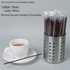 Individually Wrapped Coffee Color Plastic Hot Drink Straws