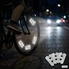 Self-Adhesive PVC Bicycle Reflective Stickers Fluorescent High-Visibility for Night Cycling Stickers