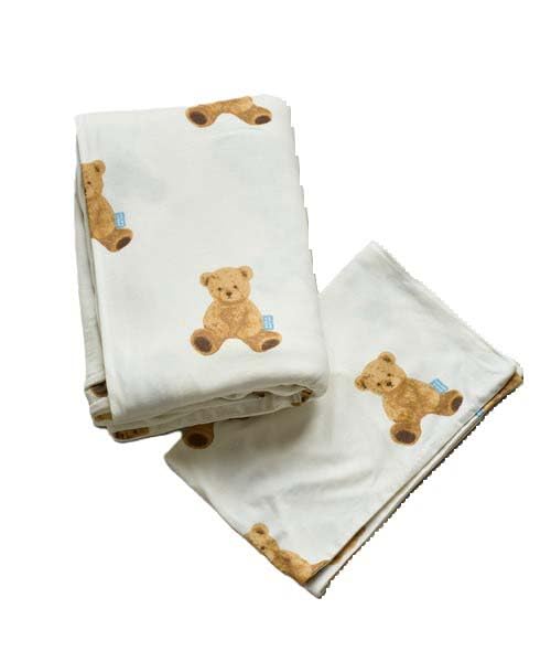 

sleep Bear pattern set PSGG244832 OWHT SD [Gelato Pique] 2-piece (semi-double) Women s