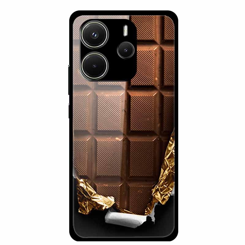 Case For Redmi Note 14 4G Case Note14 Coque Tempered Glass Hard Back Cover For Xiaomi Redmi Note 14 5G Phone Case Soft Bumper