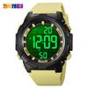 SKMEI LED Light Sports Watches Mens Countdown 2 Time Digital Wristwatch Alarm Date Clock 5Ba Waterproof Relogio Masculino 1845