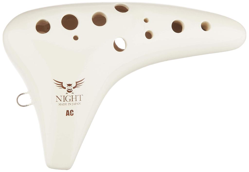 NIGHT Night Ocarina Classic Series ACI Alto C Tone Ivory (Včetně pouzdra)