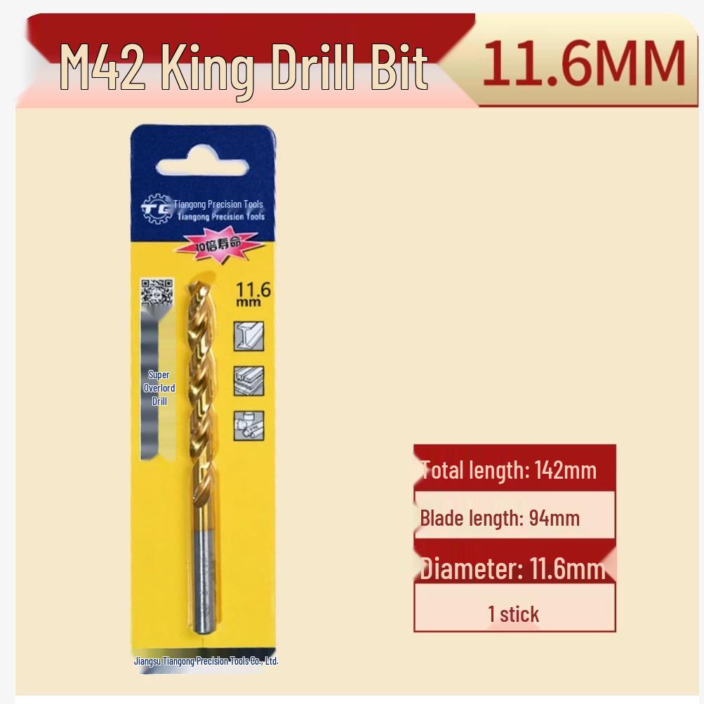 Tiangong M42 Overlord 8% Cobalt High-Speed Steel Twist Drill Bit for Stainless Steel