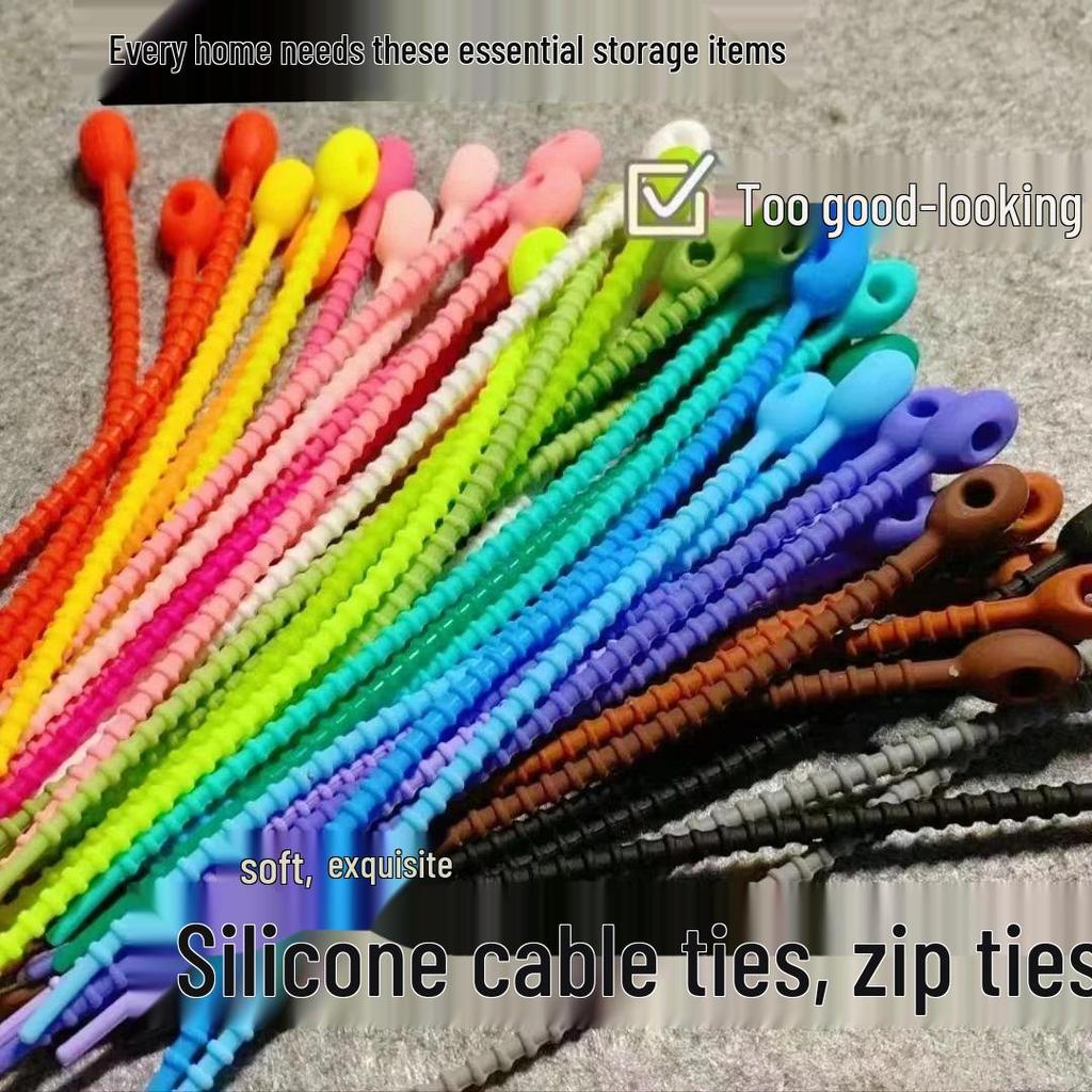 Newcomer Exclusive: Anti-Lost Silicone Cable Tie and Key Ring Set