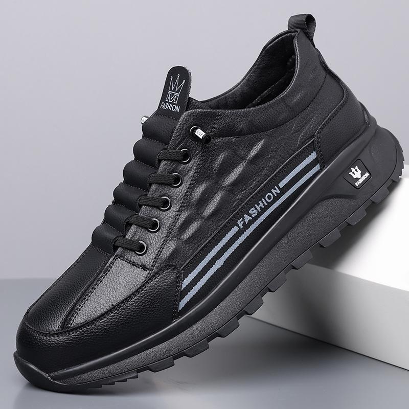 

Модные кроссовки Мужская модельная обувь Ретро Мужская кожаная Деловая Мужская обувь в стиле барокко Повседневная уличная Мужская обувь Оксфорды 44 чёрный