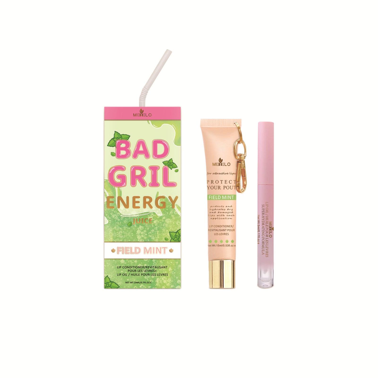 

Увлажняющая маска для губ, увлажняющее масло для губ, набор 2-в-1, подходит для девочек и женщин, чтобы носить с собой небольшое увлажняющее средство для губ, 30 мл One Size зелёный