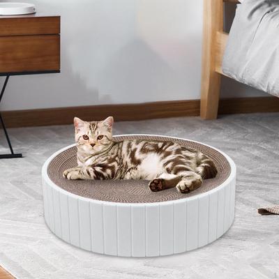 Circular Cat Scratcher Cardboard with Changeable Core for Furniture Care And